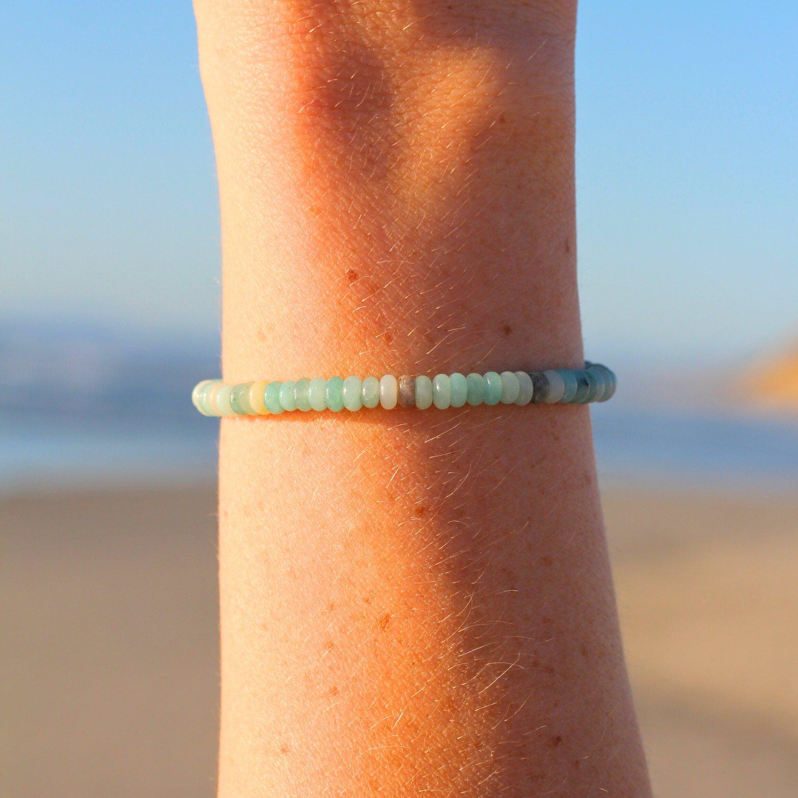 Aquamarine Clasp Bracelet