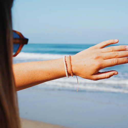 Salmon Mini Beaded Bracelet