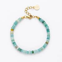 Aquamarine Clasp Bracelet